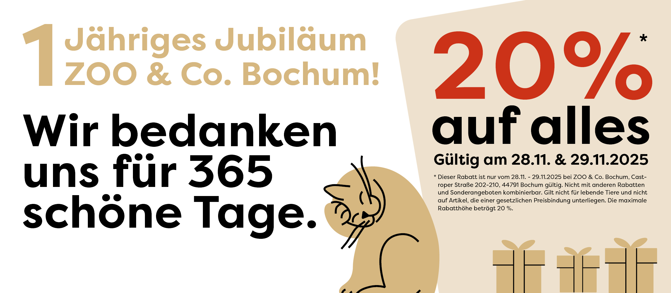 ZOO & Co. Bochum 20% auf alles